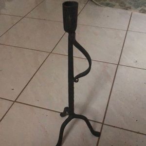 Wrought iron candle holder